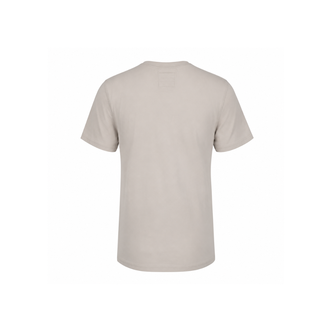 Curved T-Shirt Clay Grey