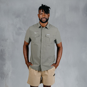 W.O.R.K Ripstop 4 Way Stretch S/Sleeve Shirt x Toyota Cheetahs Light Grey Green