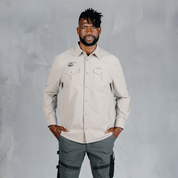 W.O.R.K Ripstop 4 Way Stretch L/Sleeve Shirt x Toyota Cheetahs Stone