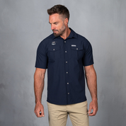 W.O.R.K Ripstop 4 Way Stretch S/Sleeve Shirt x Toyota Cheetahs Navy