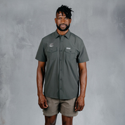 W.O.R.K Ripstop 4 Way Stretch S/Sleeve Shirt x Toyota Cheetahs Dark Grey