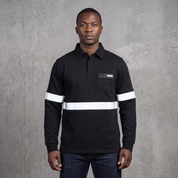 W.O.R.K Technical Long Sleeve Golfer Black