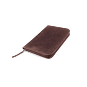 A4 Zip Folder Brown - Leather Zip Folders Curve Gear