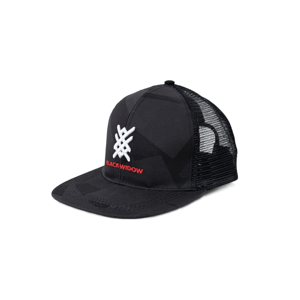 Black Widow Trucker Cap - Caps Curve Gear