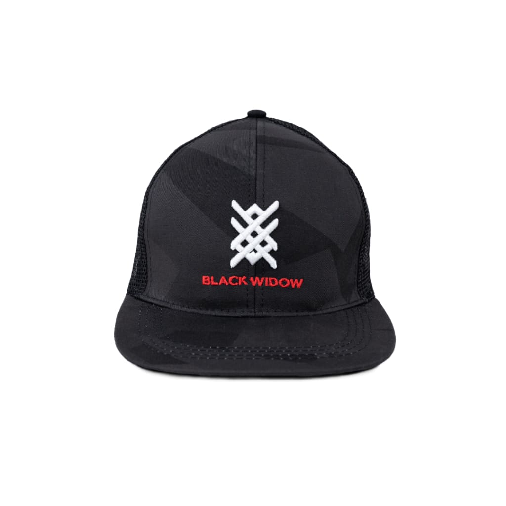 Black Widow Trucker Cap - Caps Curve Gear