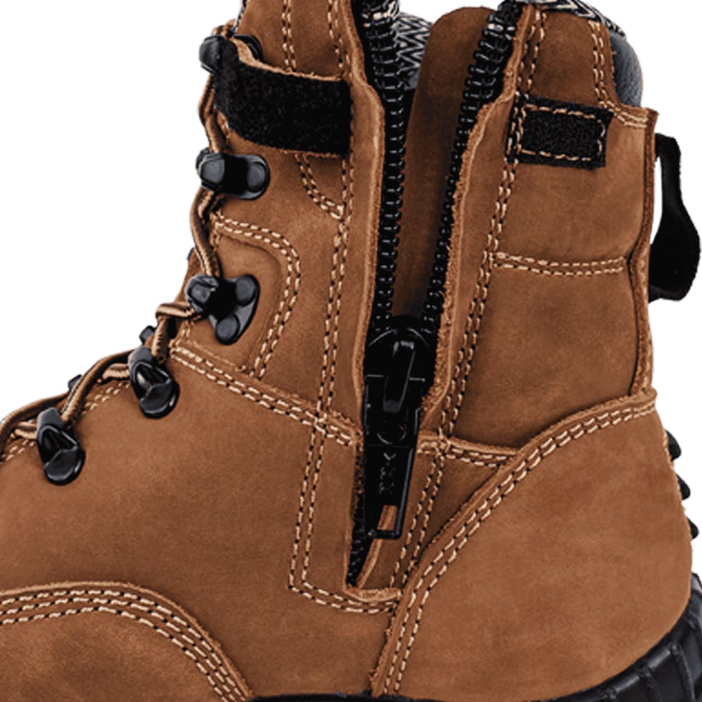 Brawn Safety Work Boots Dark Brown - Safety Boots Curve Gear