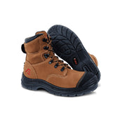 Brawn Safety Work Boots Dark Brown - Safety Boots Curve Gear