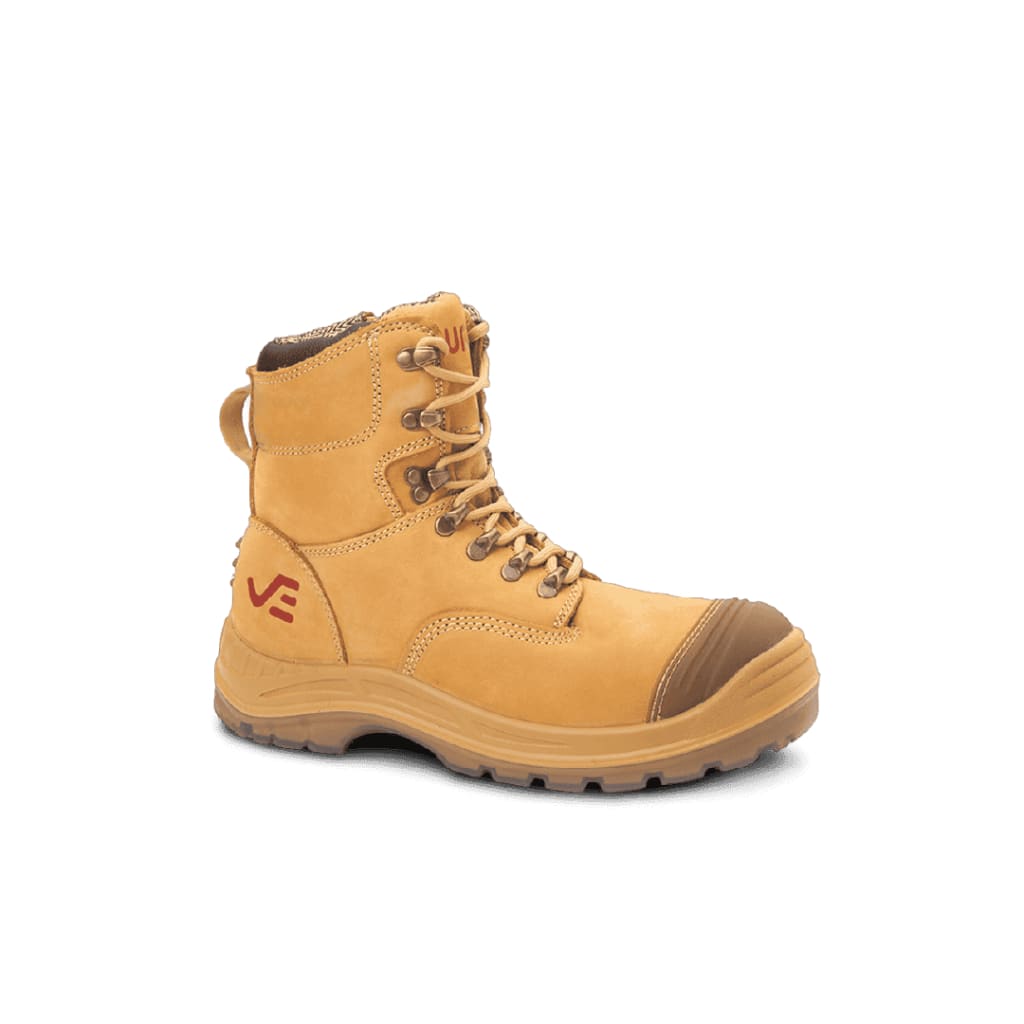 Brawn Safety Work Boots Tan - Safety Boots Curve Gear