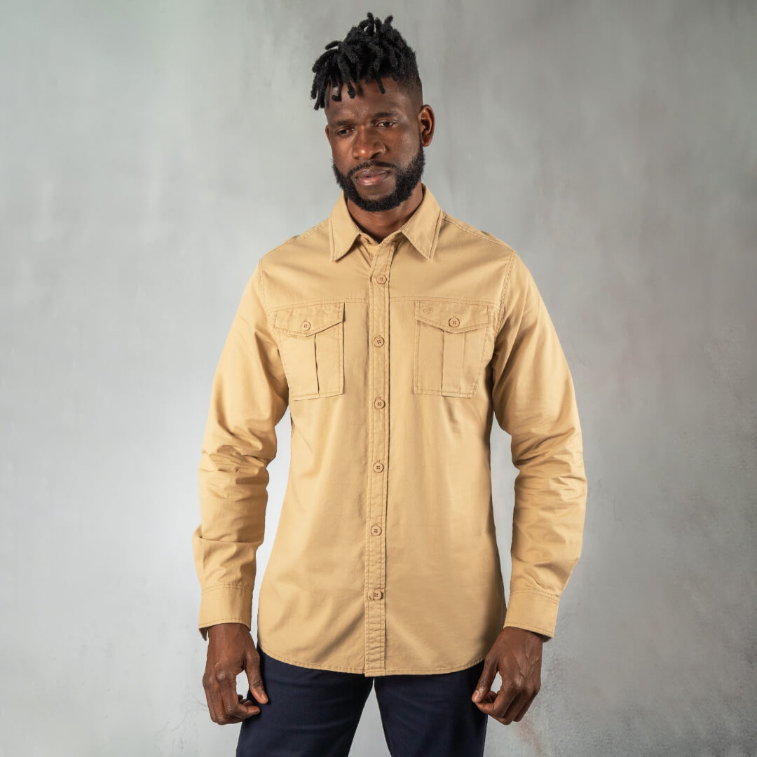 Breakdown Shirt Khaki - Shirts Curve Gear