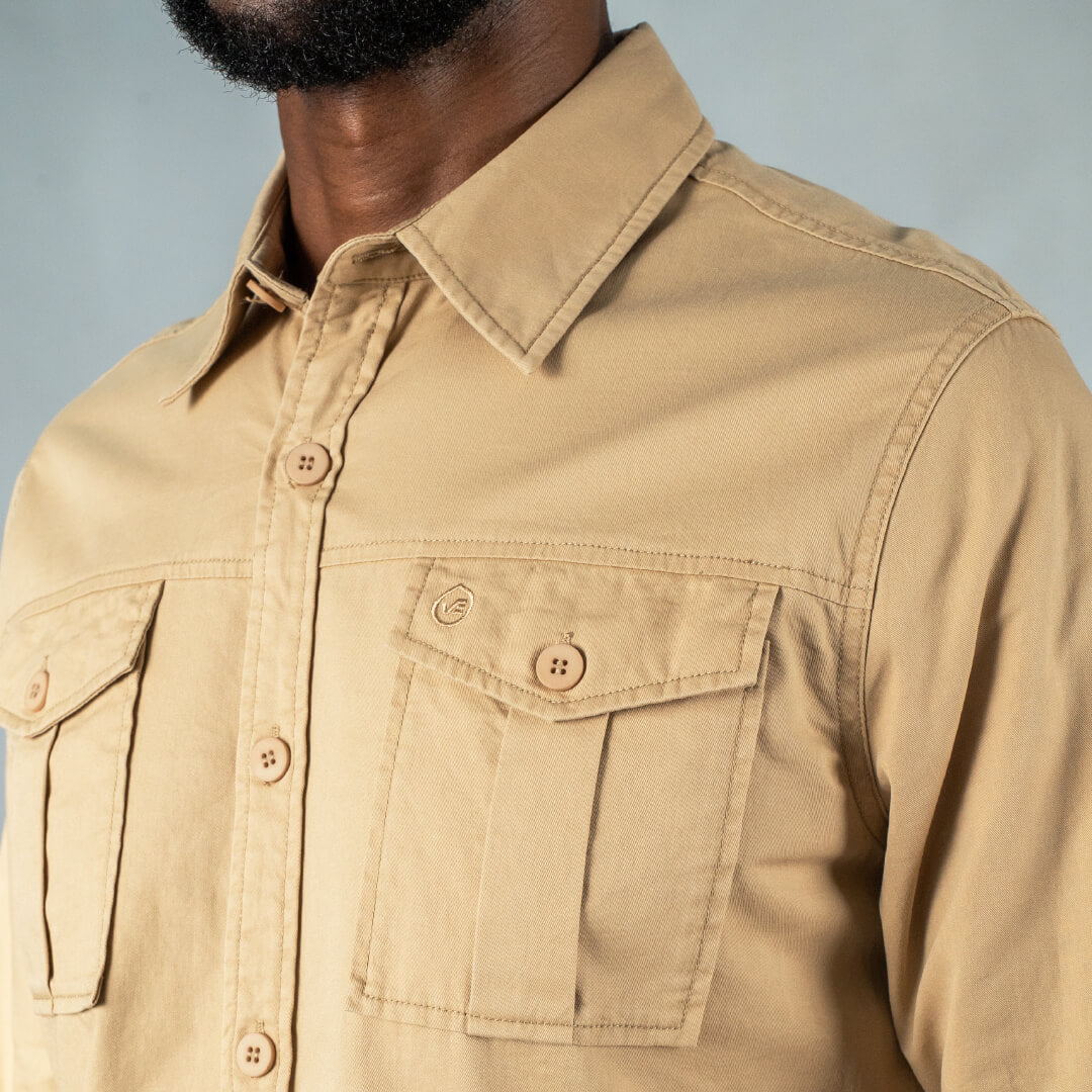 Breakdown Shirt Khaki - Shirts Curve Gear