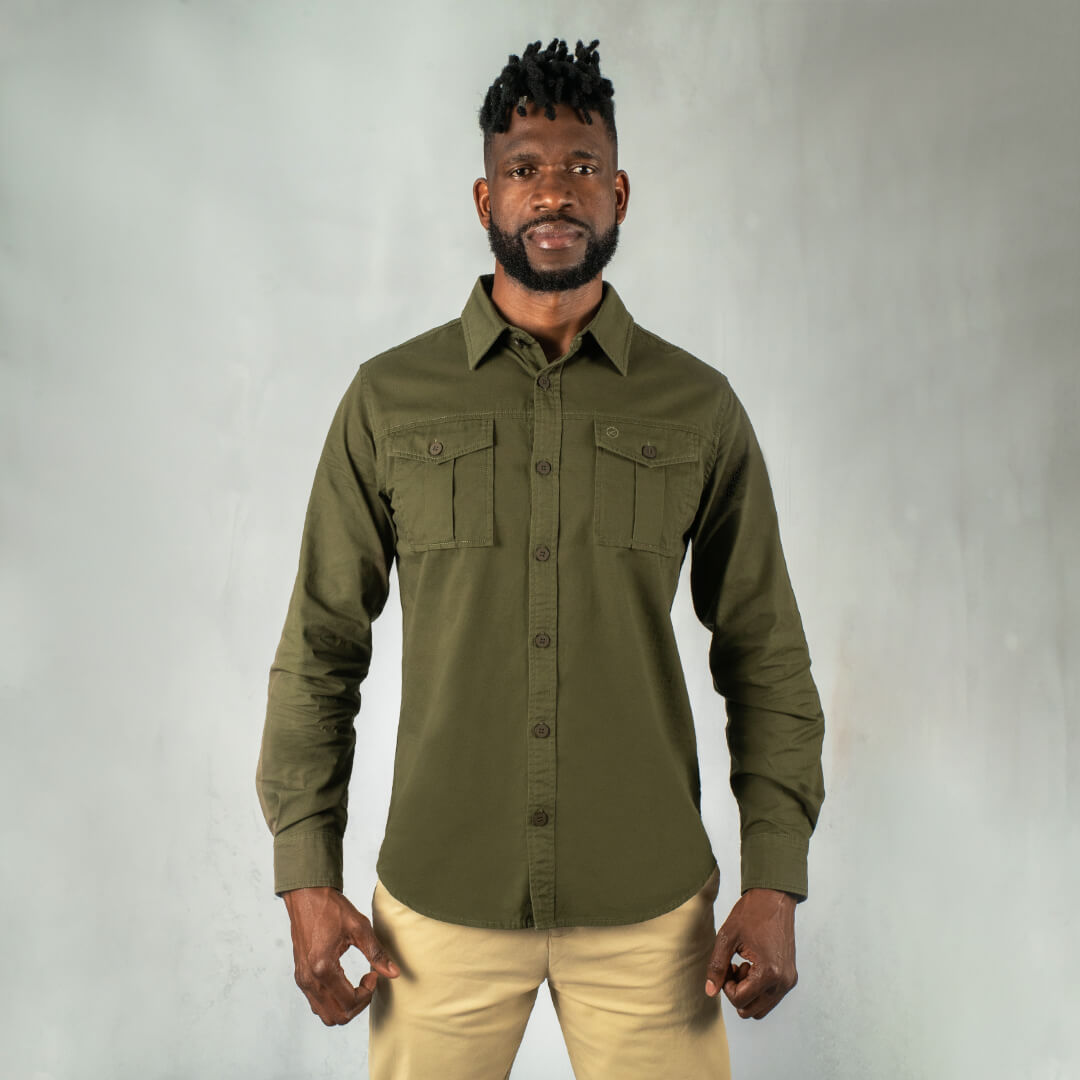 Breakdown Shirt Military Green - Shirts Curve Gear