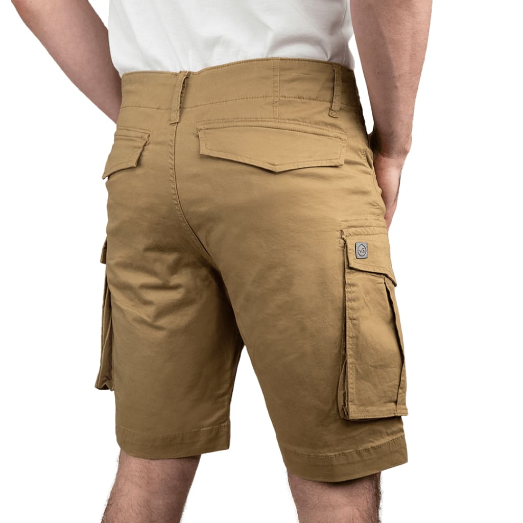 Brexa Cargo Shorts Khaki - Curve Gear