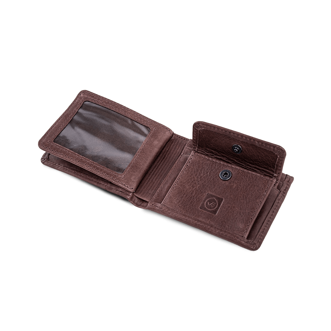 Buff Bifold Wallet Brown - Wallets Curve Gear