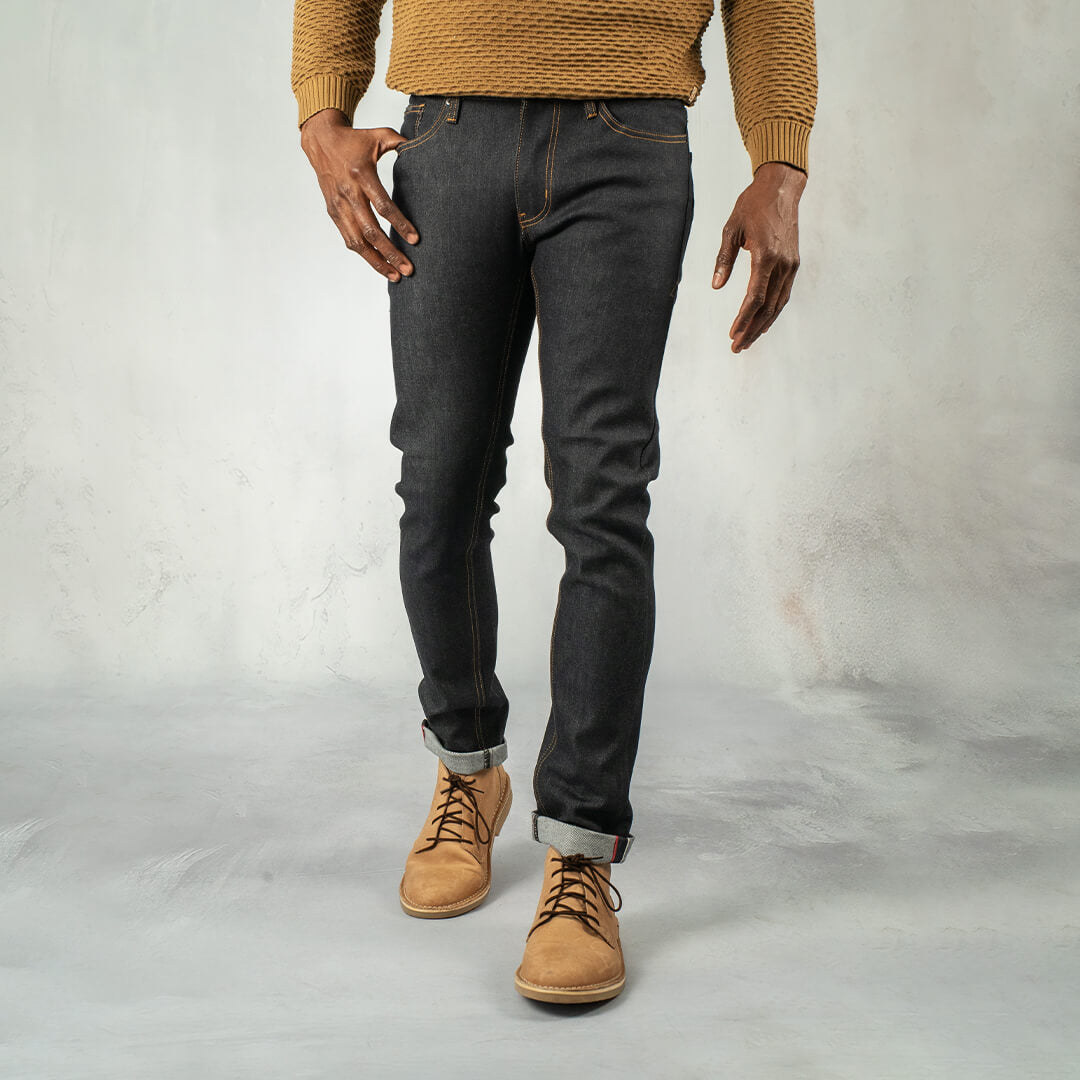 C100 Series Denim Straight Raw Indigo - Curve Gear