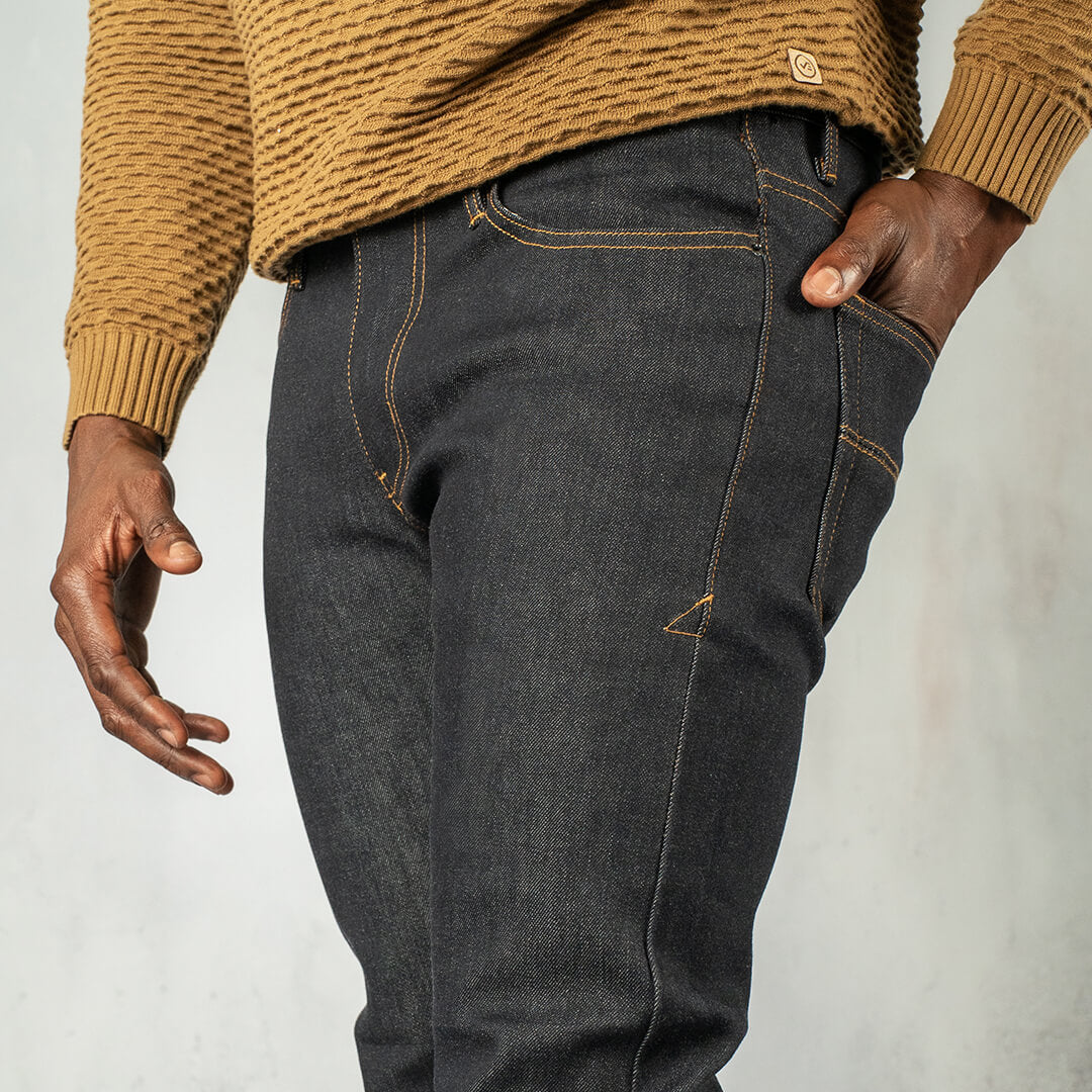 C100 Series Denim Straight Raw Indigo - Curve Gear