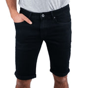 C200 Denim Shorts Blue Black - Curve Gear