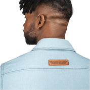 Café Racer Denim Shirt Light Blue - Curve Gear