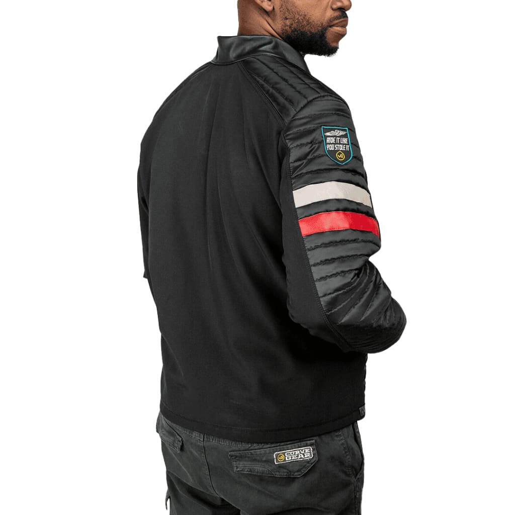 Café Racer Moto Jacket Black - Curve Gear