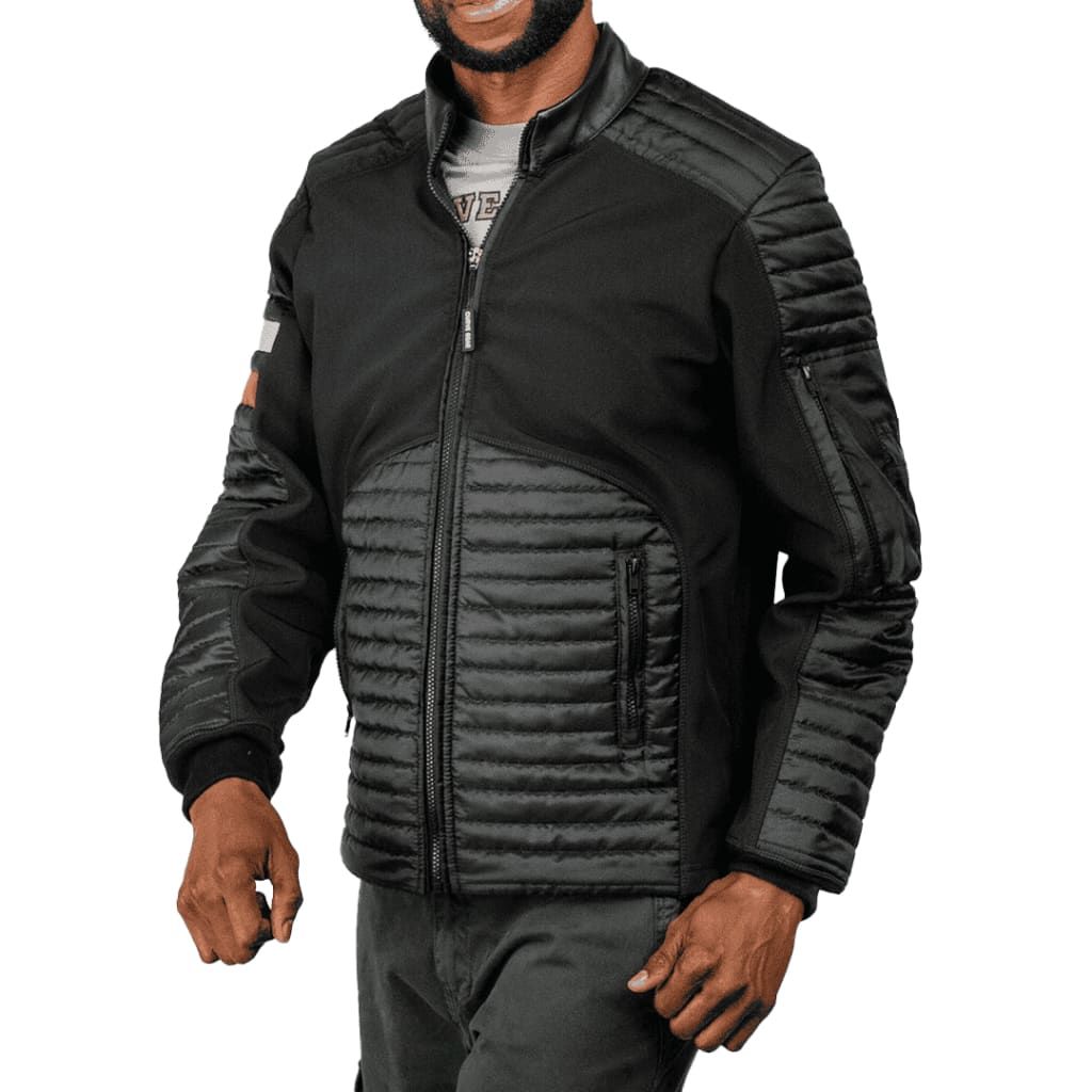 Café Racer Moto Jacket Black - Curve Gear