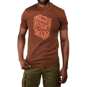 Café Racer Oil Can T-Shirt Mud - Curve Gear