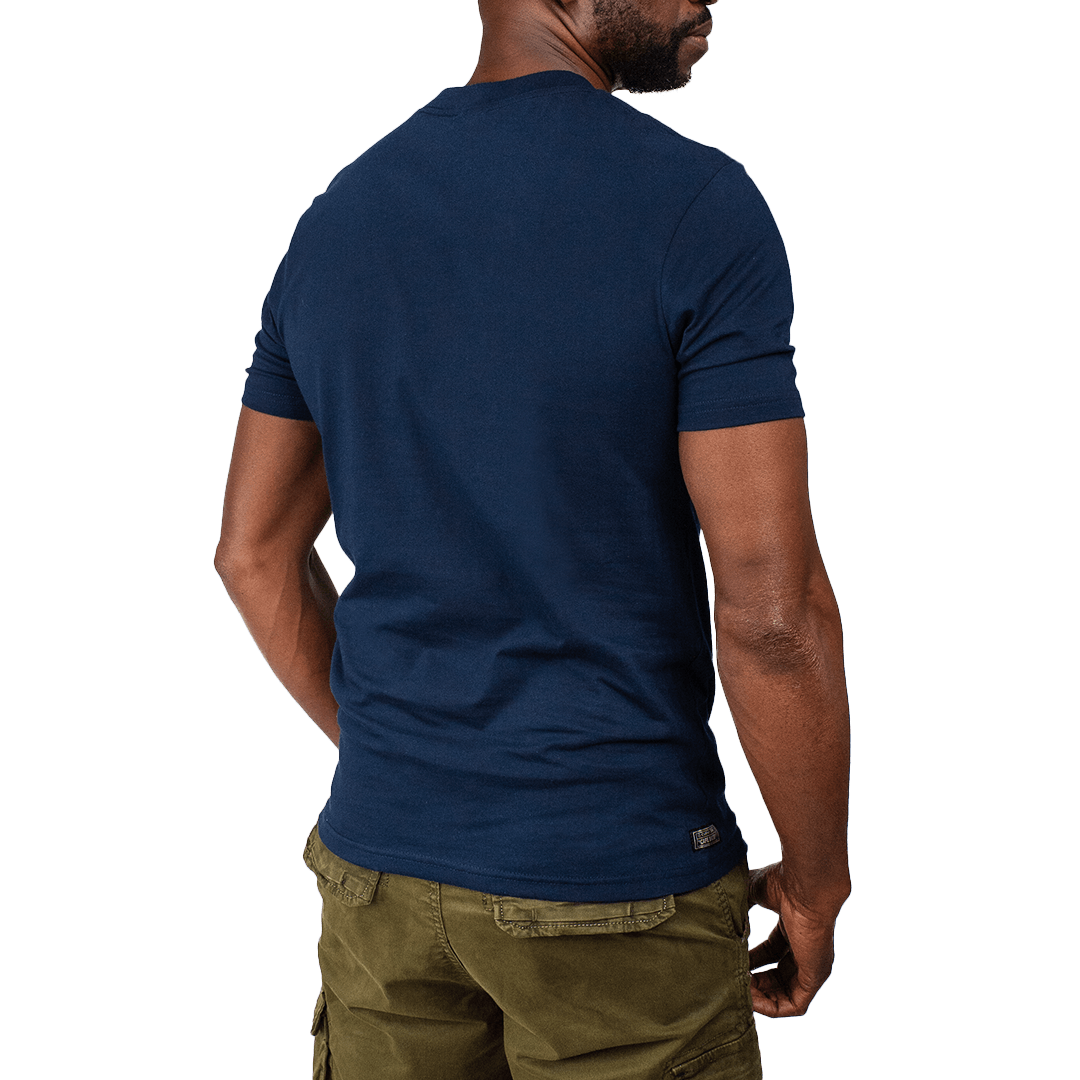 Café Racer Outdoor Adventure T-shirt Navy - Curve Gear