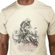 Café Racer Outdoor Adventure T-shirt Stone - Curve Gear