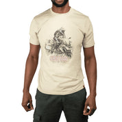 Café Racer Outdoor Adventure T-shirt Stone - Curve Gear