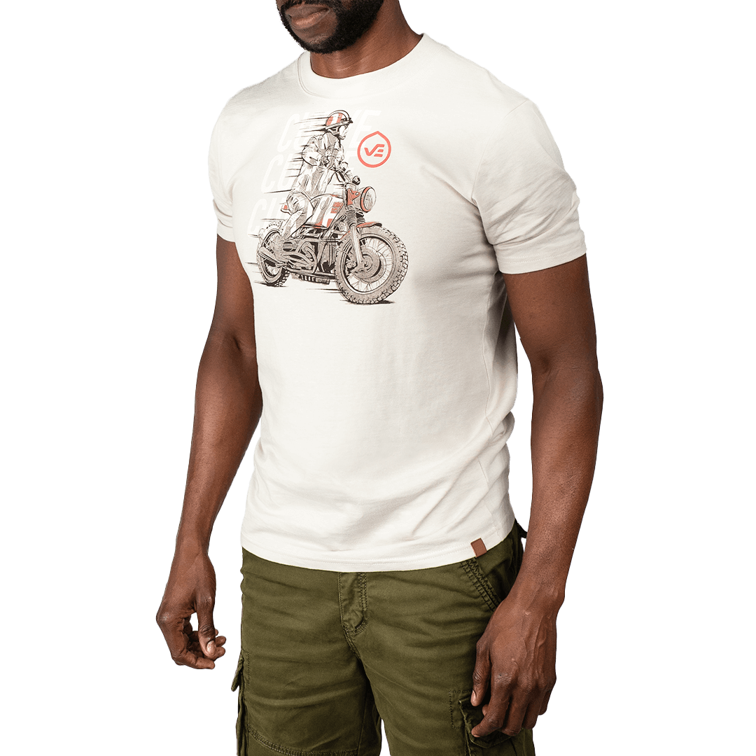 Café Racer Revs Shirt Sandstone - Curve Gear