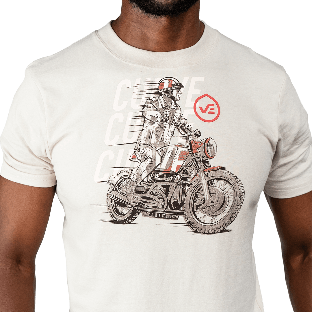 Café Racer Revs Shirt Sandstone - Curve Gear