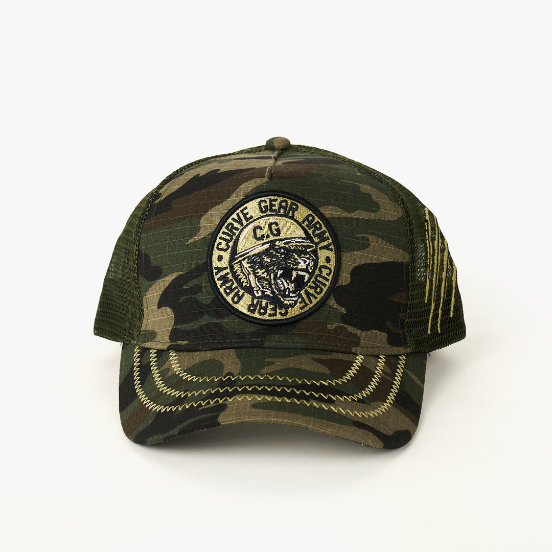 Camo Panther Cap Fatigue - Caps Curve Gear