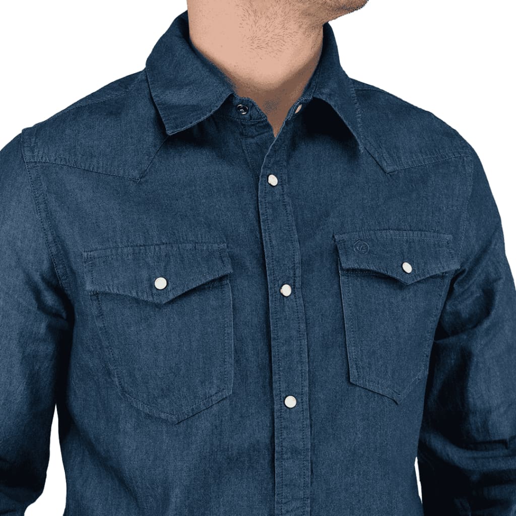 Centurion Denim Shirt Indigo Raw - Curve Gear