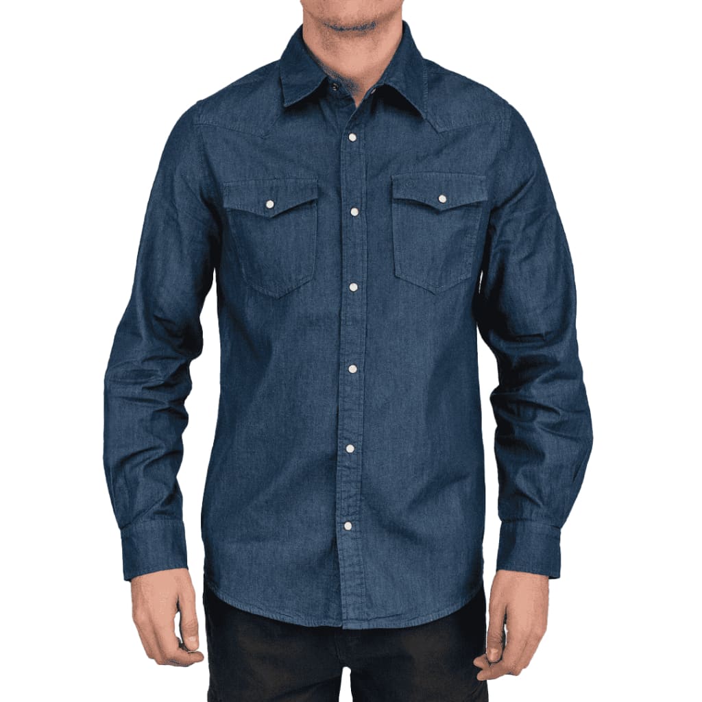 Centurion Denim Shirt Indigo Raw - Curve Gear