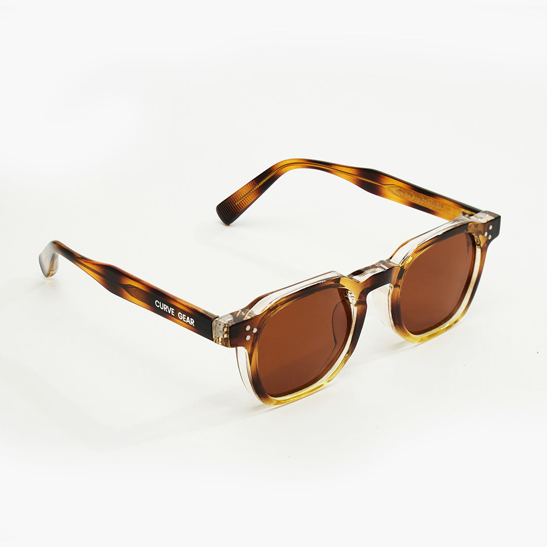 CG 502 Round Sunglasses Tortoise - Sunglasses Curve Gear