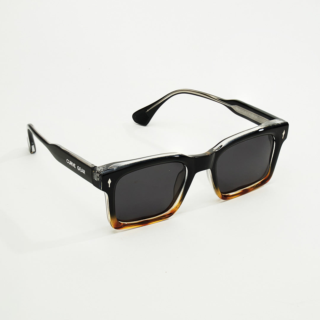 CG 648 Classic Square Sunglasses Black Faded - Sunglasses