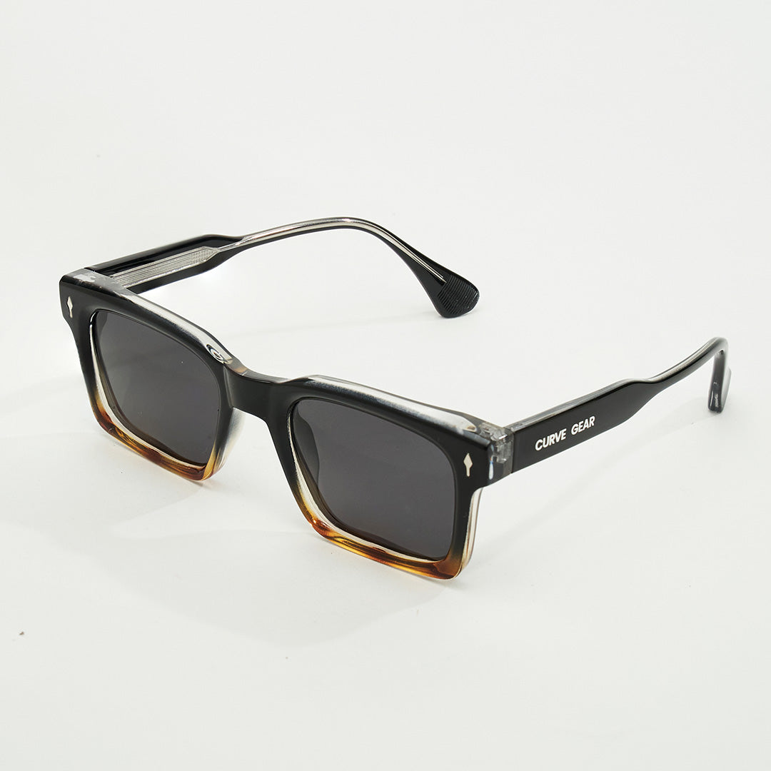 CG 648 Classic Square Sunglasses Black Faded - Sunglasses