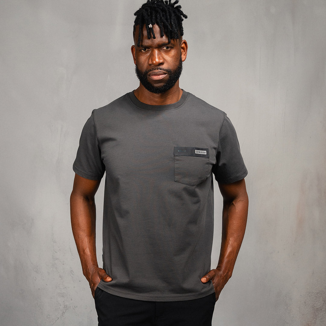 W.O.R.K Technical T-Shirt Charcoal