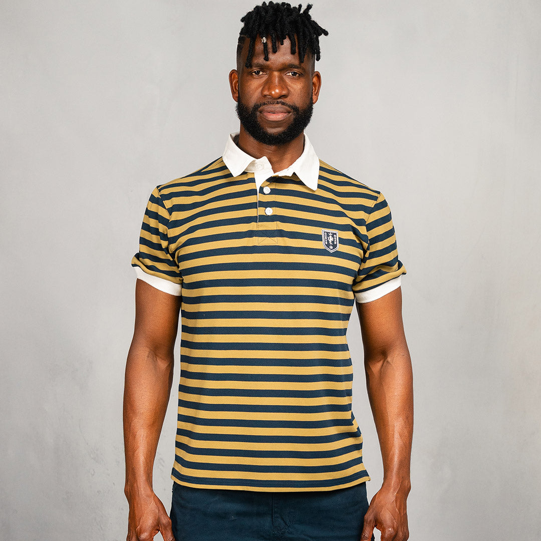 Elite Rugby Polo Lime & Navy