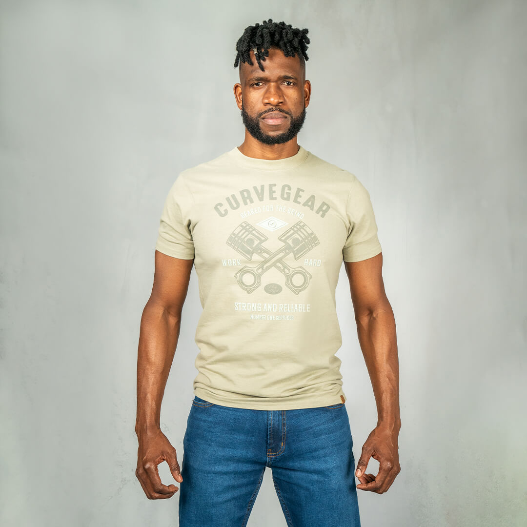 Danie T-Shirt Moss Green - Curve Gear