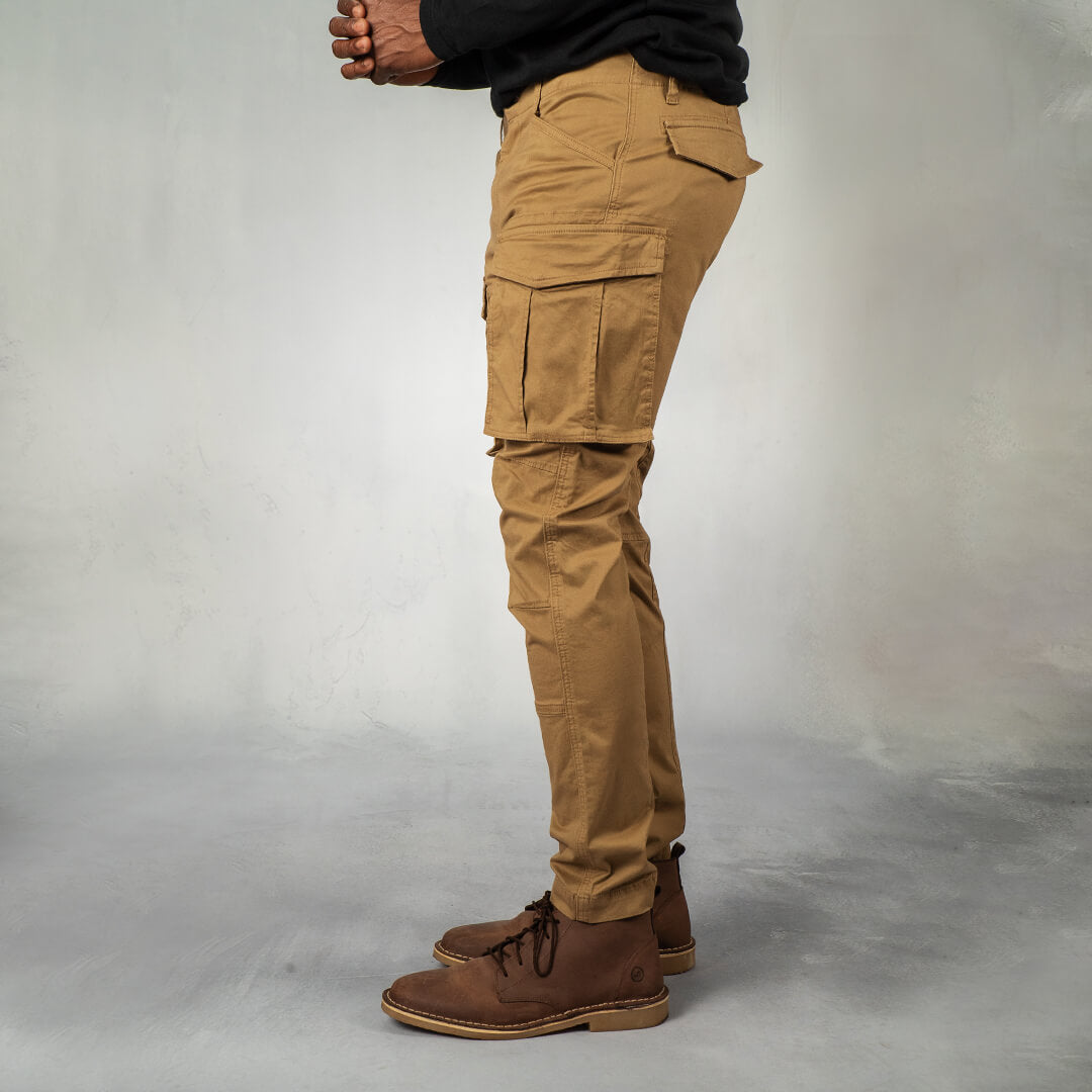 Dymaxa Cargo Pants Khaki - Pants Curve Gear