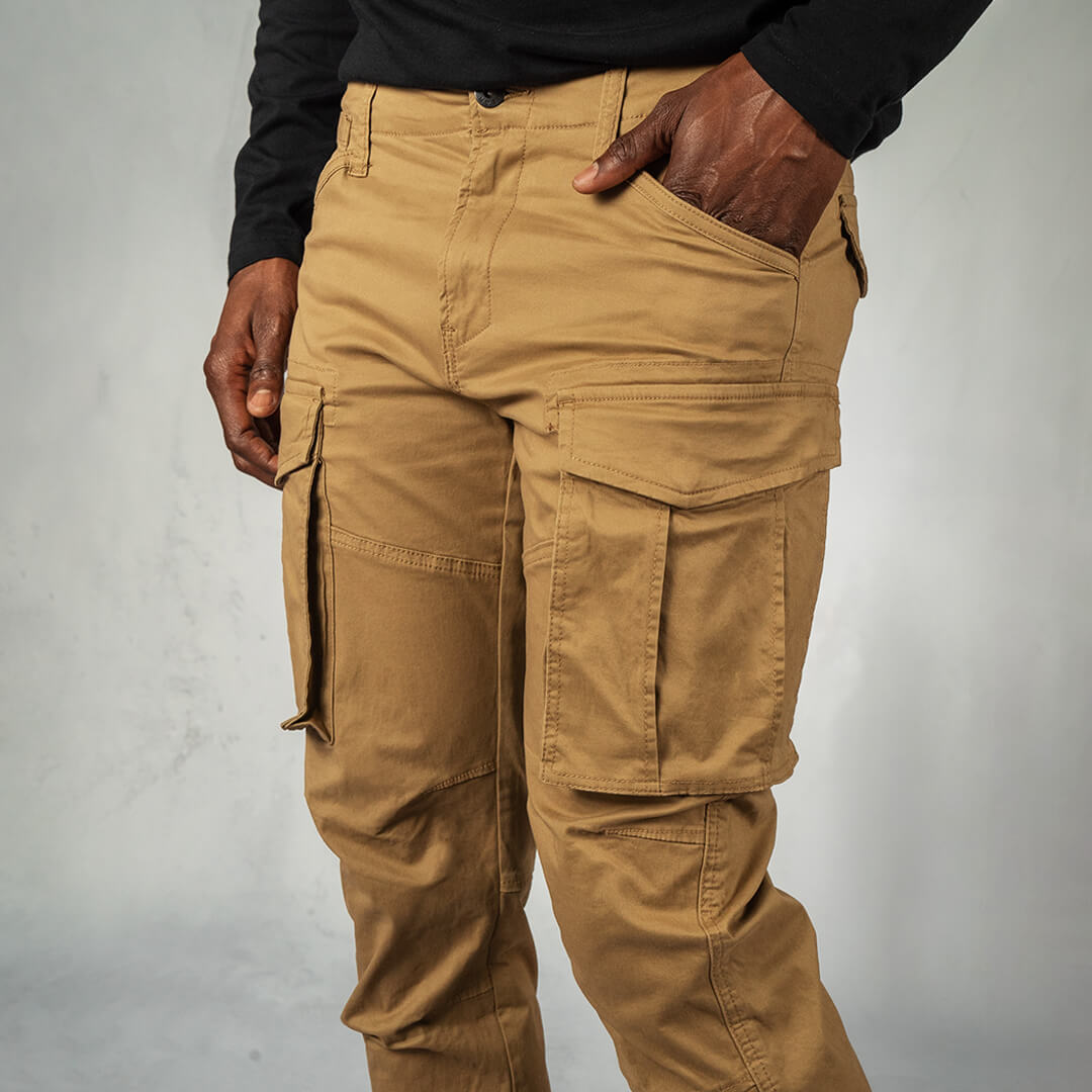 Dymaxa Cargo Pants Khaki - Pants Curve Gear