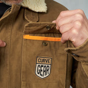 Field Sherpa Parker Jacket Brown - Jackets Curve Gear