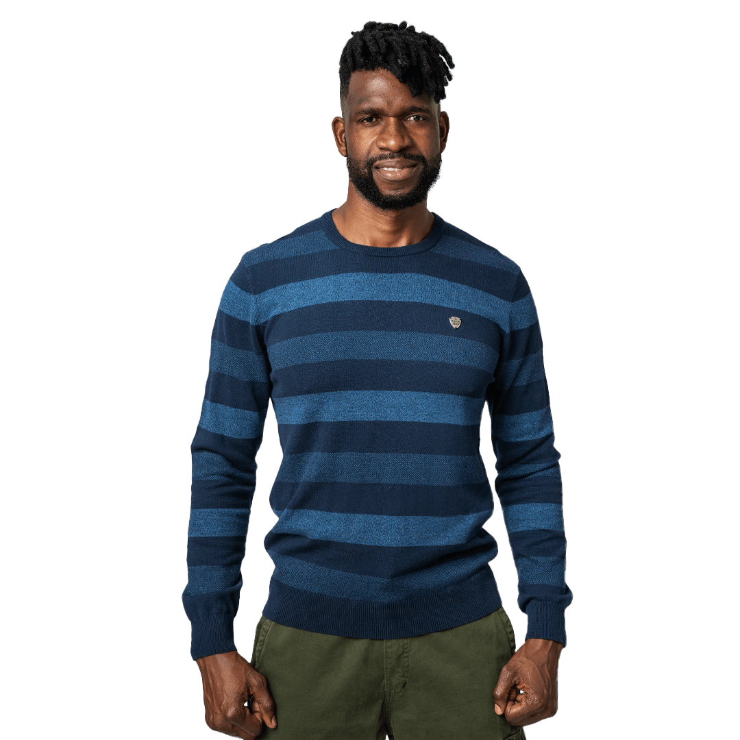 Flex Fine Gauge Knitwear Navy - Knitwear Curve Gear