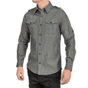 Foundry Grey Chambray Shirt - Shirts Curve Gear