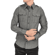 Foundry Grey Chambray Shirt - Shirts Curve Gear