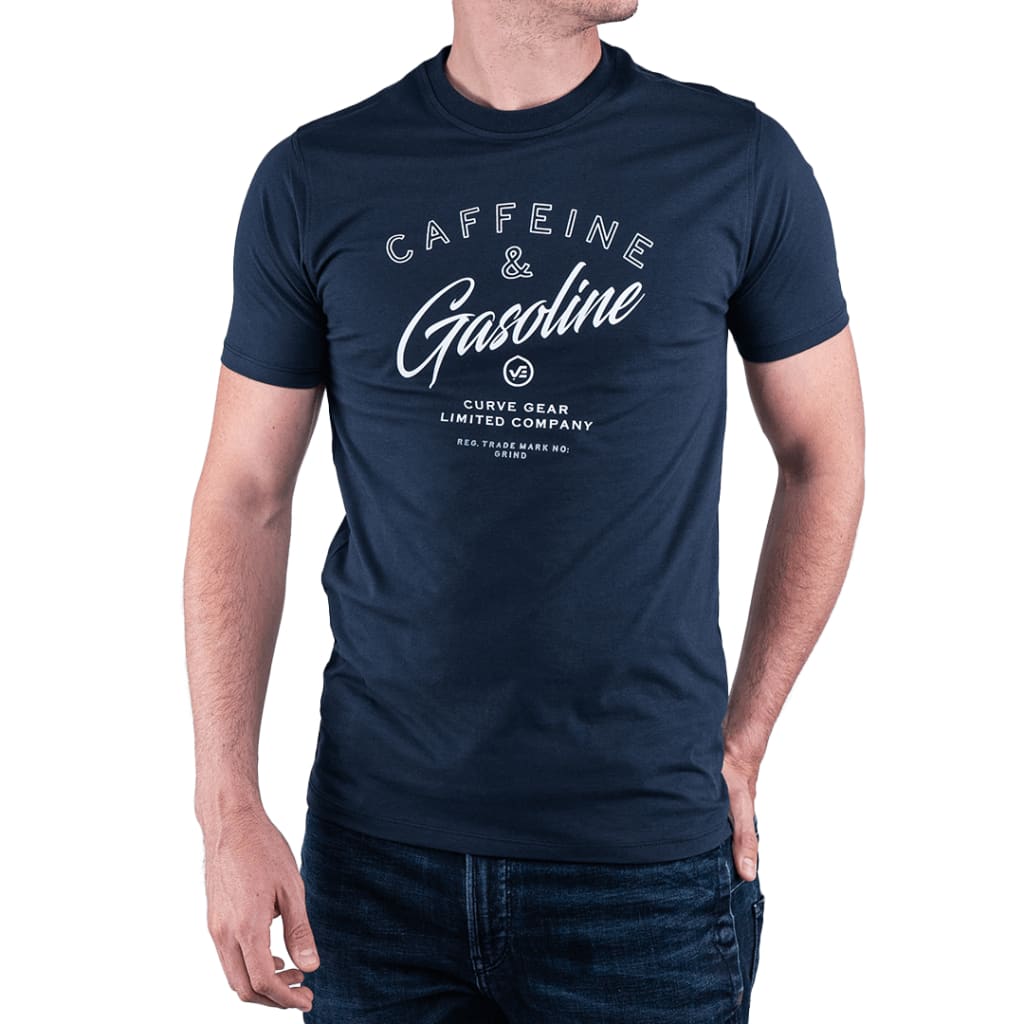 Gasoline T-Shirt Navy - Curve Gear