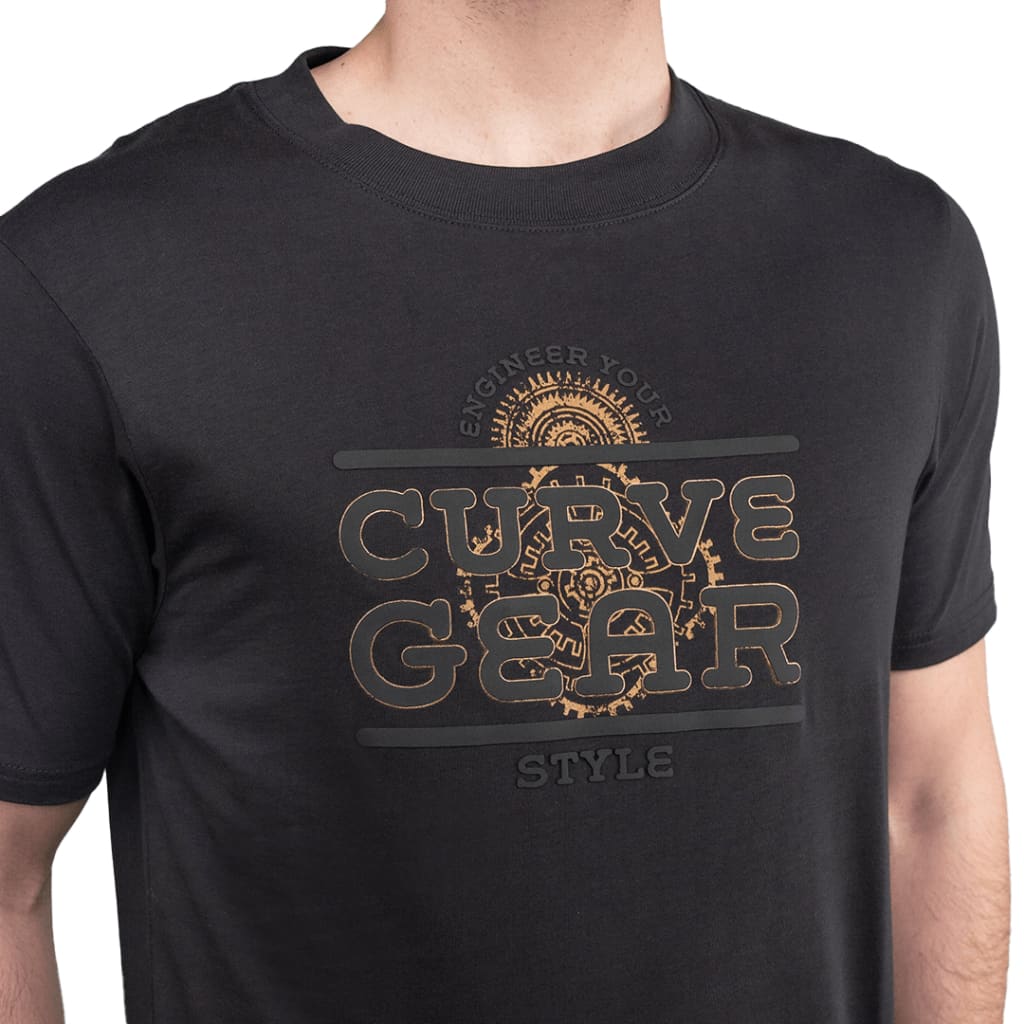 Gears T-Shirt Gunmetal - Curve Gear