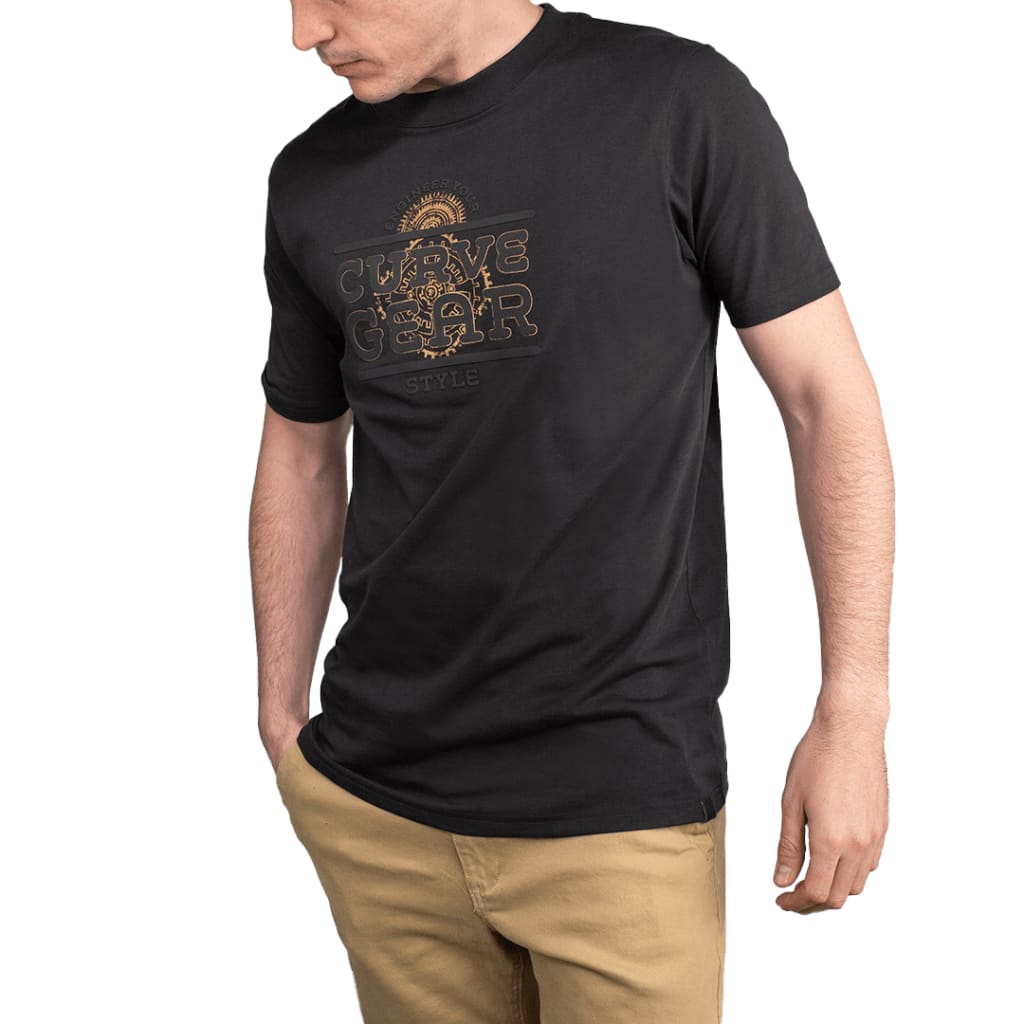 Gears T-Shirt Gunmetal - Curve Gear