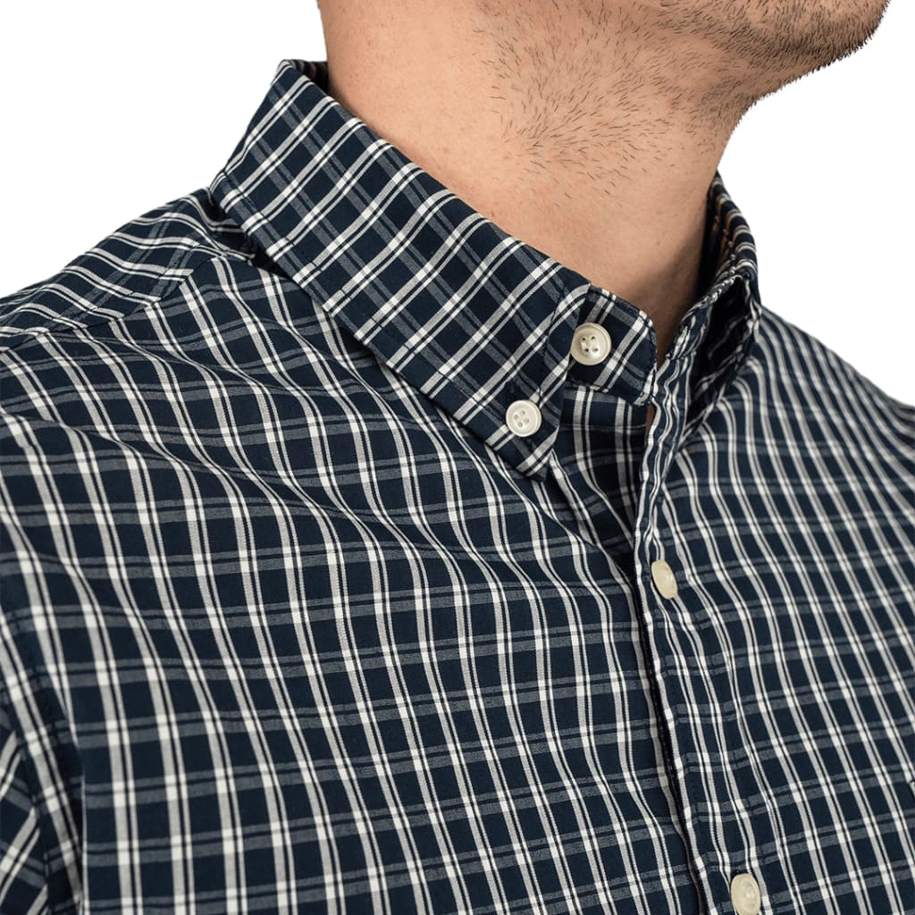 Gridlock Shirt Big Blue Check - Curve Gear