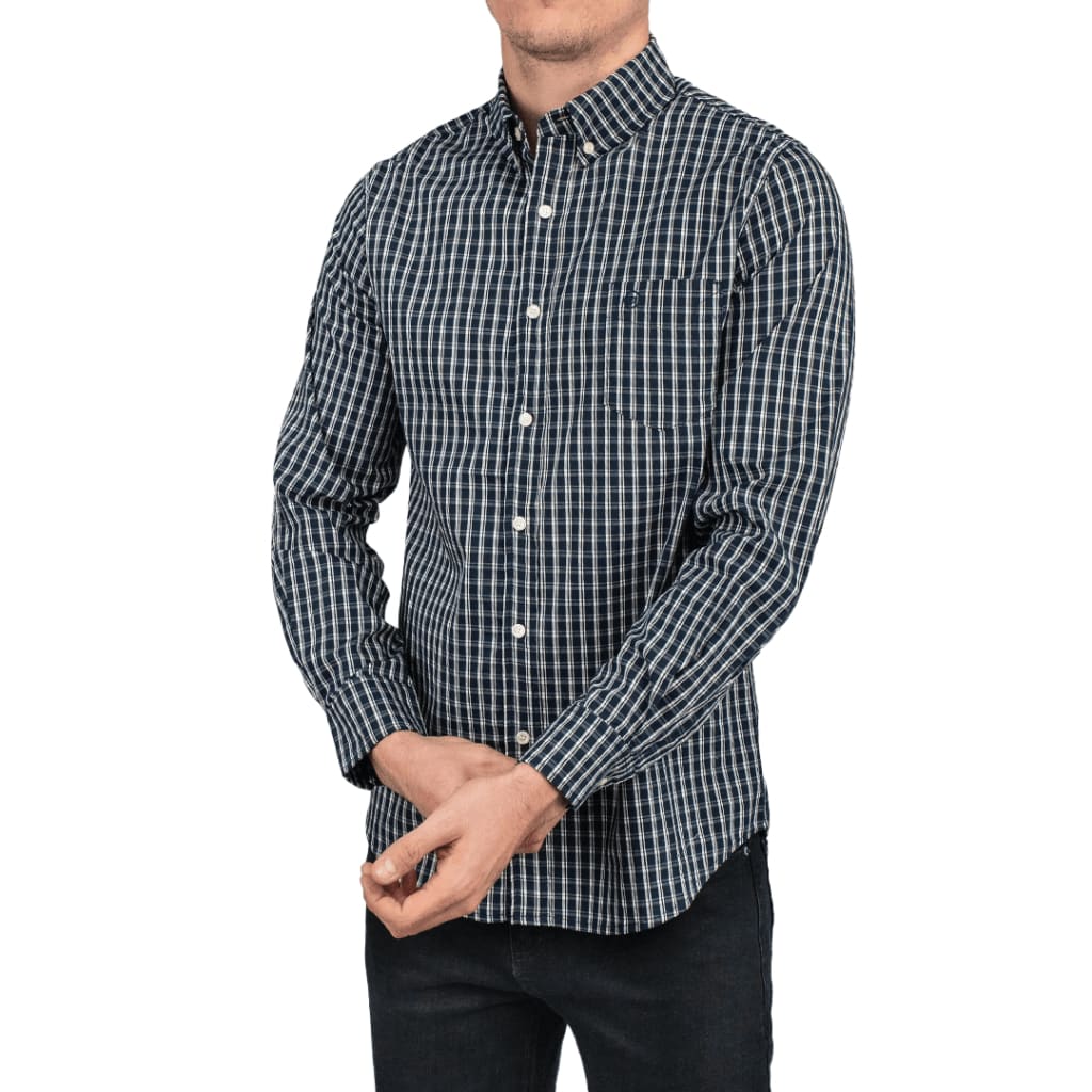 Gridlock Shirt Big Blue Check - Curve Gear