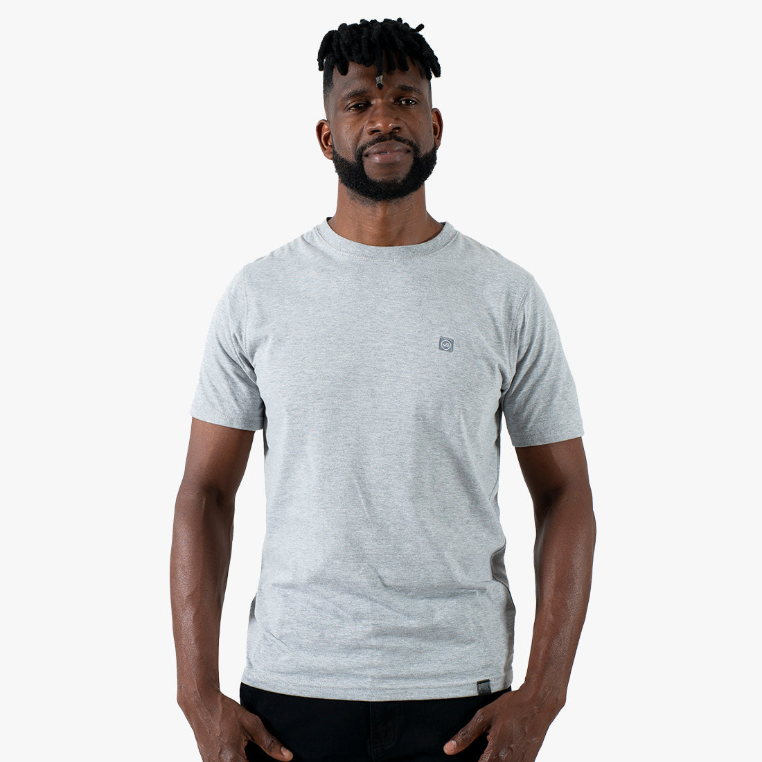 Helix T-Shirt Grey Melange - T-Shirts Curve Gear